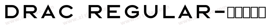 Drac Regular字体转换